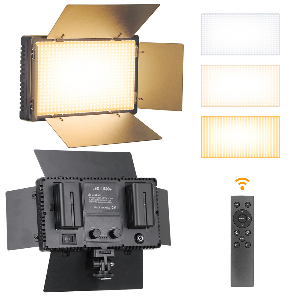 Photography Led Lighting Kit - U800 600 LED Video Panel Light