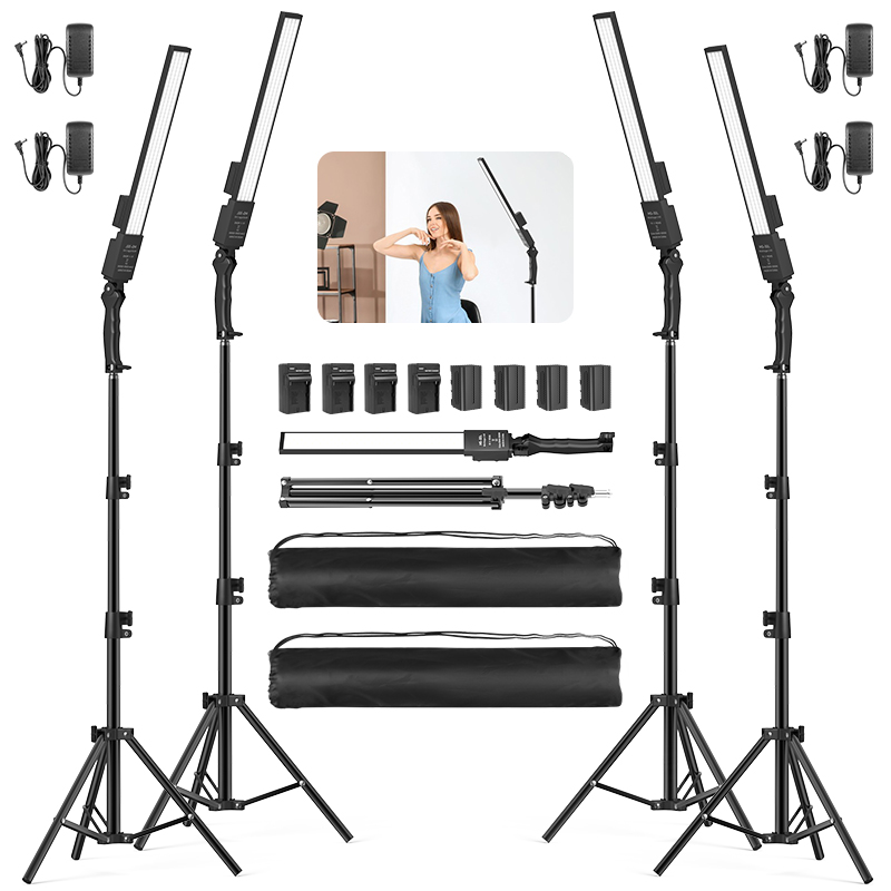Photography Led Lighting Kit - 4pcs LED Photography Studio Lighting Hand