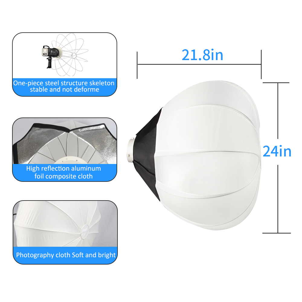 115W Lighting 65cm Globe Lante - Globe Modifier Round ulasan dan harga
