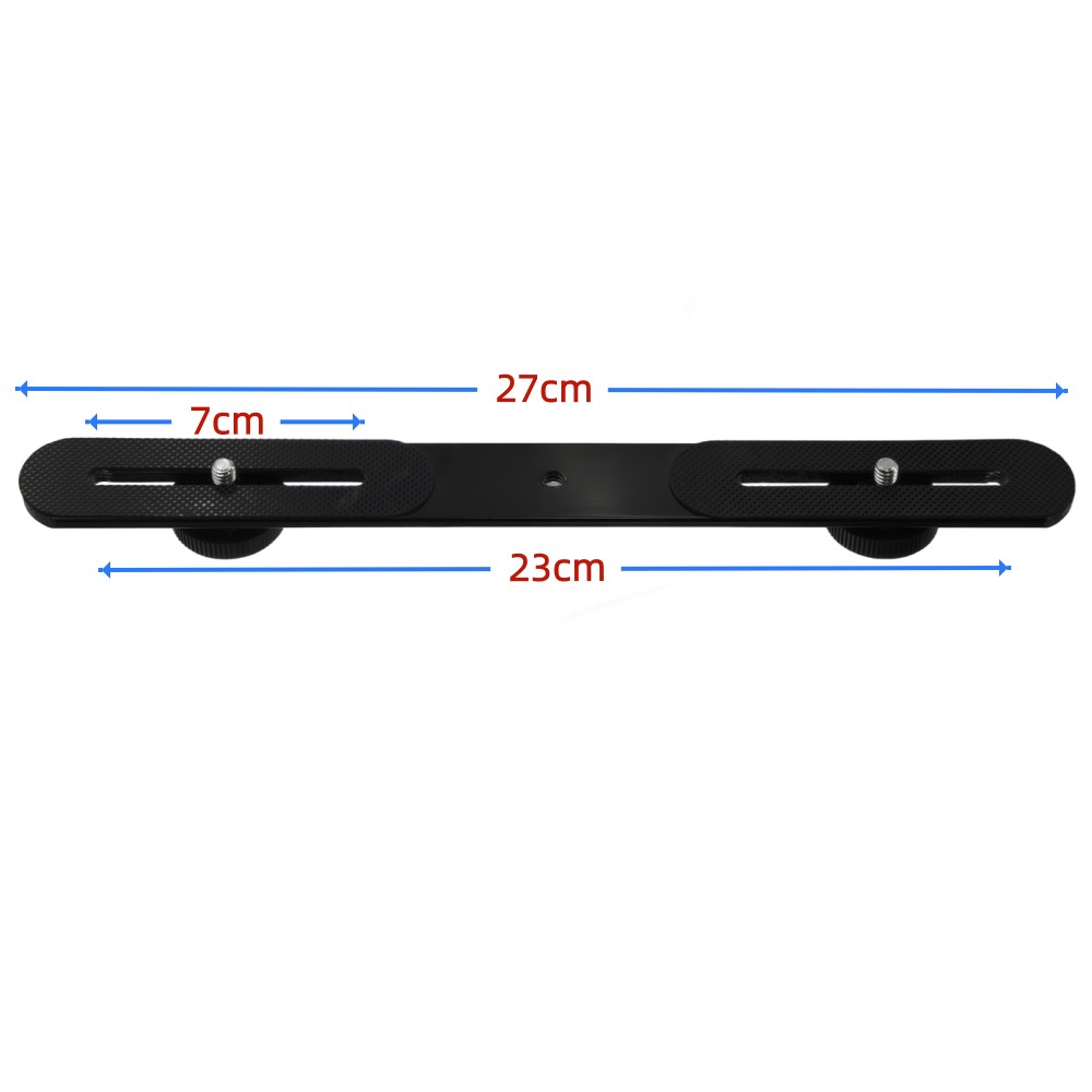 Dual Flash Bracket 1/4'' Screw - Photography Led Lighting Kit ulasan dan harga