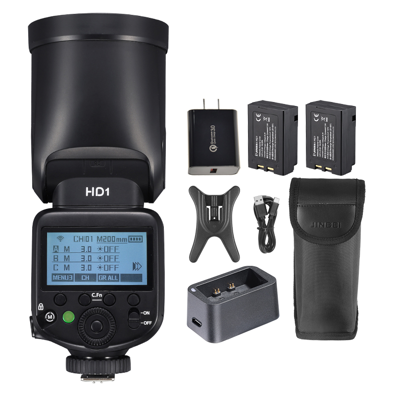 JINBEI HD-1Round-head HSS Spee - Photography Lighting Flash ulasan dan harga