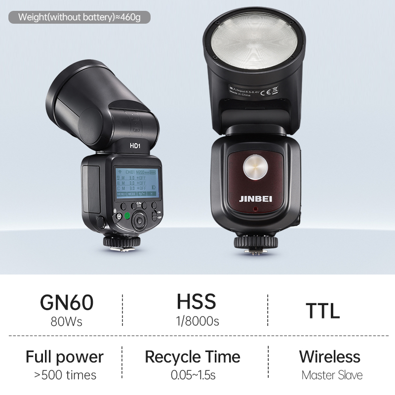JINBEI HD-1Round-head HSS Spee - Photography Lighting Flash ulasan dan harga