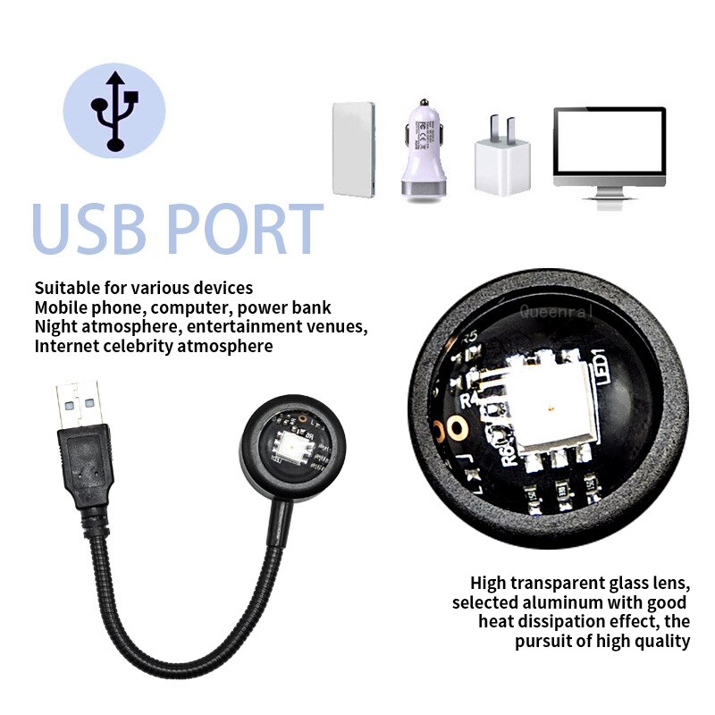 Colorful Gradient USB Sunset L - Photography Lighting Home ulasan dan harga