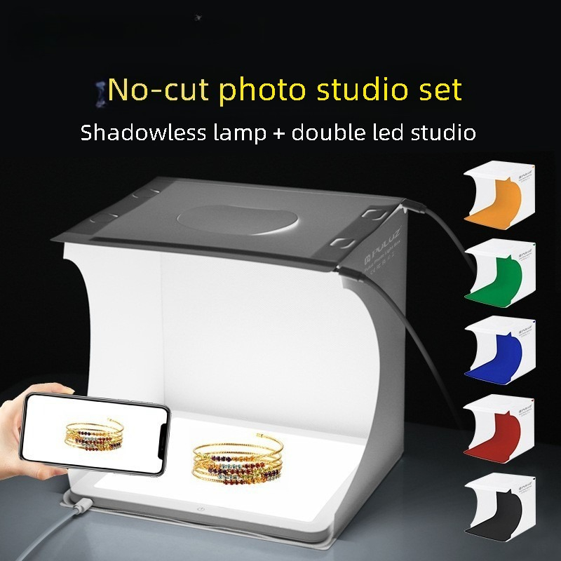 2‑in‑1 20cm Mini Led Photo Lig - Photography Lighting No Shadows ulasan dan harga
