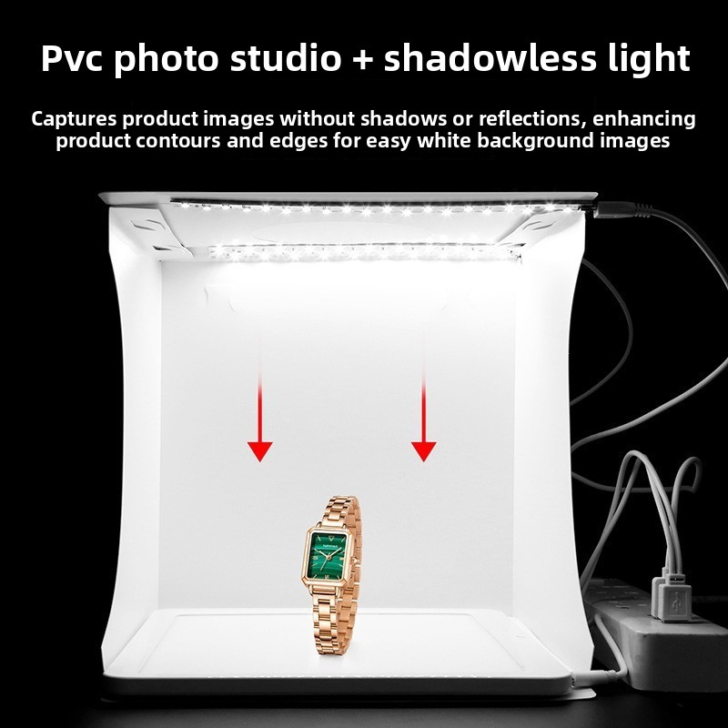 2‑in‑1 20cm Mini Led Photo Lig - Photography Lighting No Shadows ulasan dan harga