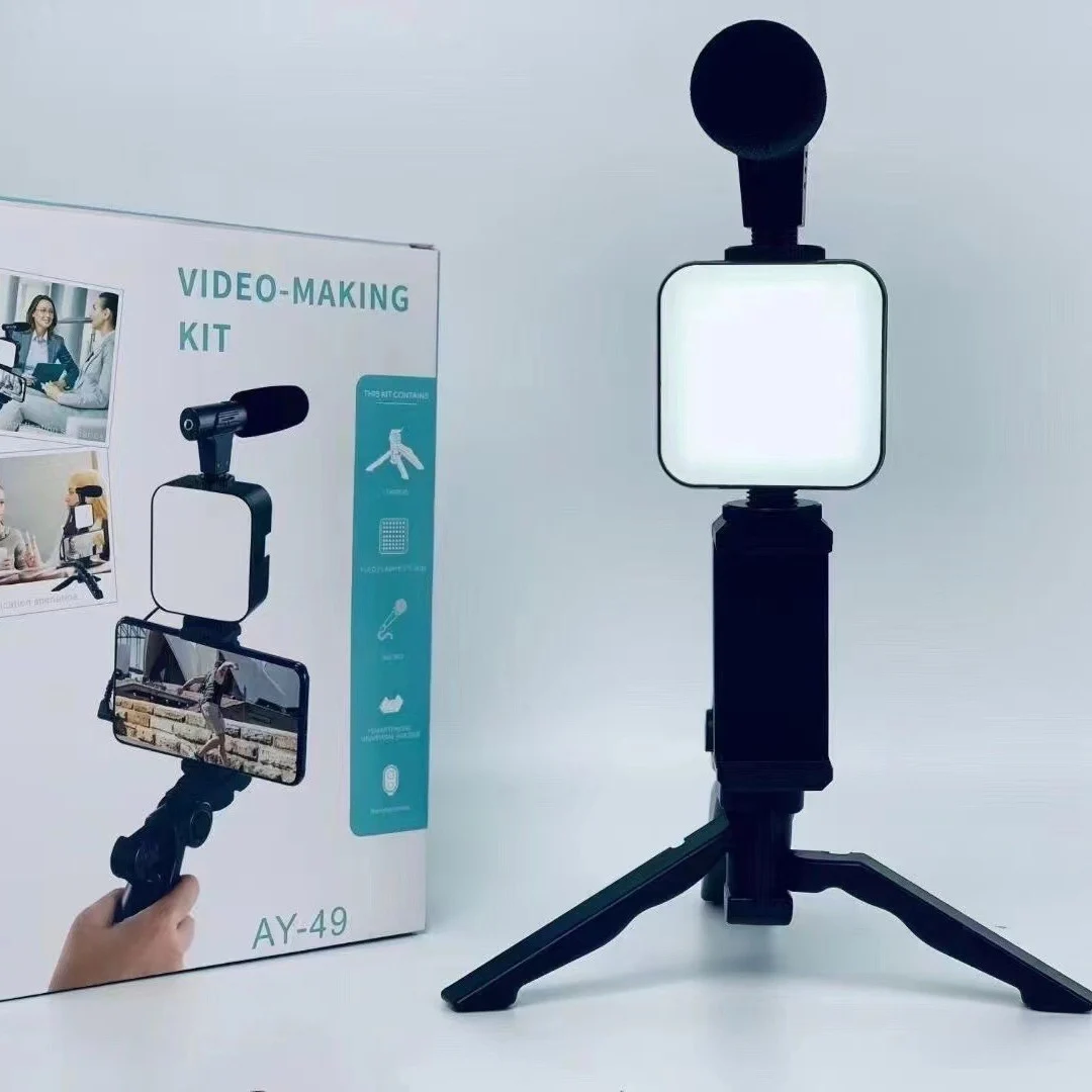 Smartphone Vlogging Kit With T - Photography Led Lighting Kit ulasan dan harga