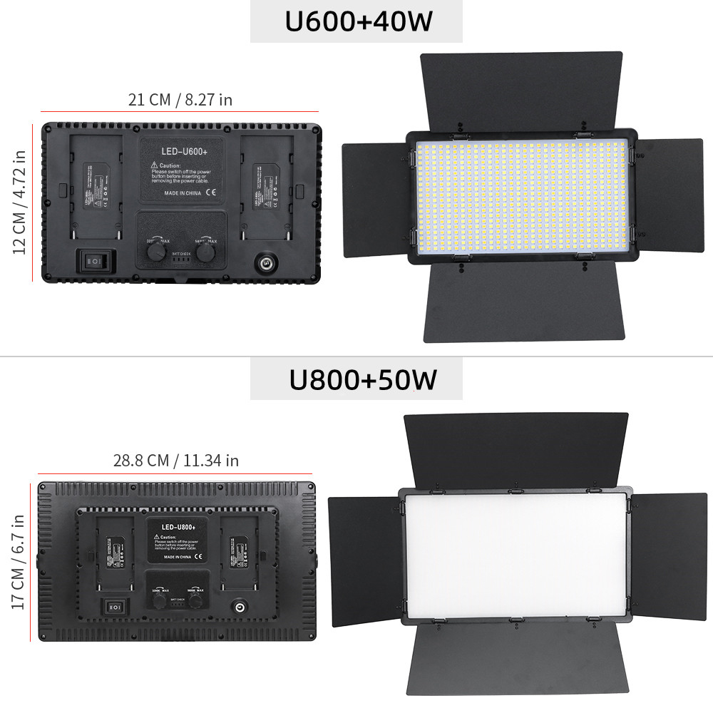 U800 600 LED Video Panel Light - Photography Led Lighting Kit ulasan dan harga
