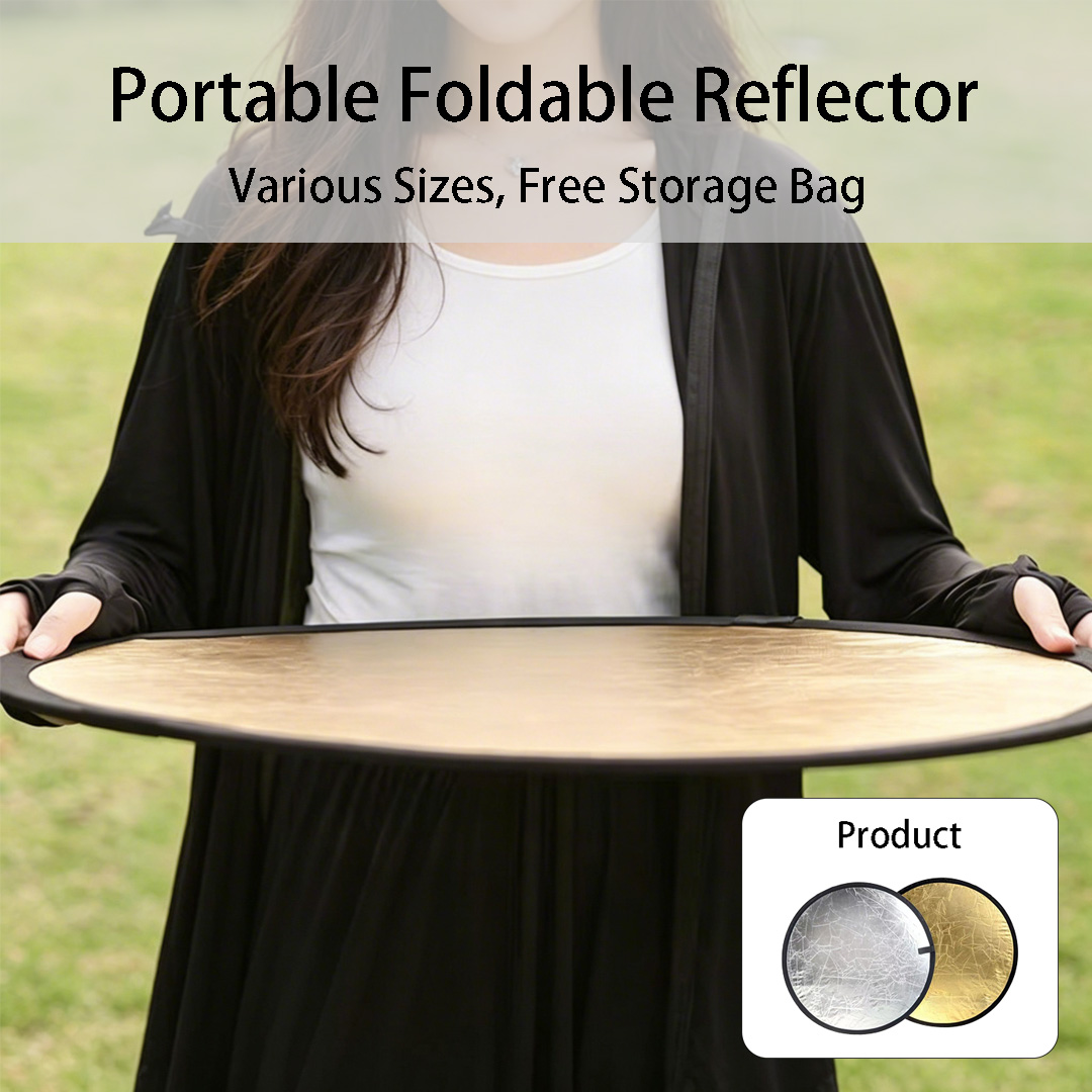 30、60cm Round Dual‑Sided Silve - Photography Lighting For Studio ulasan dan harga