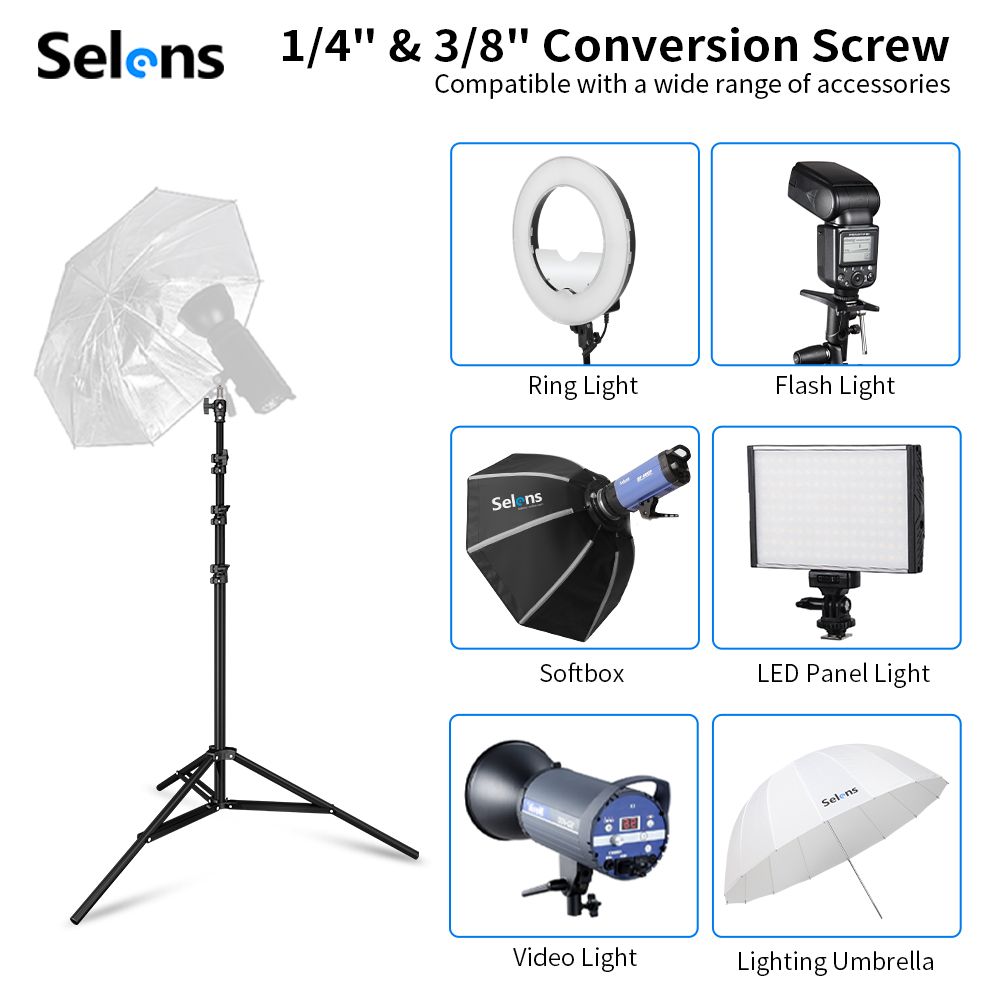 Selens 2.2~3.95m Air-Cushion L - Photography Lighting Flash ulasan dan harga