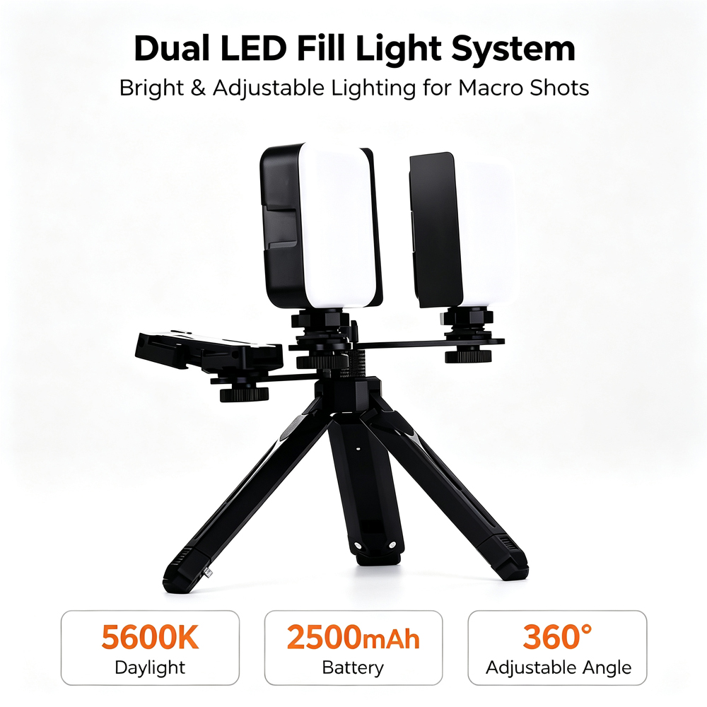 LODDEN Bluetooth Dental Fill L - Photography Lighting Flash ulasan dan harga