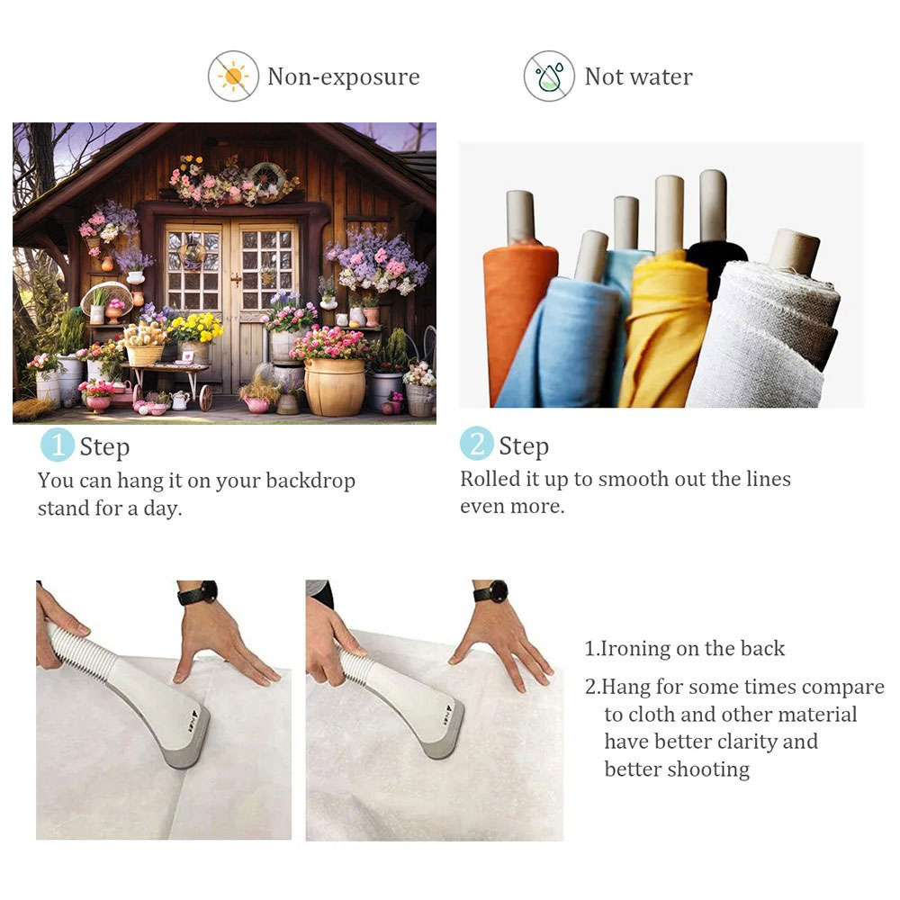 Spring Garden Floral House Pho - Photography Lighting Backdrop ulasan dan harga