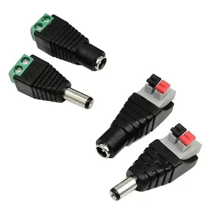 Female and Male DC Connectors  - Photography Led Lighting Kit ulasan dan harga