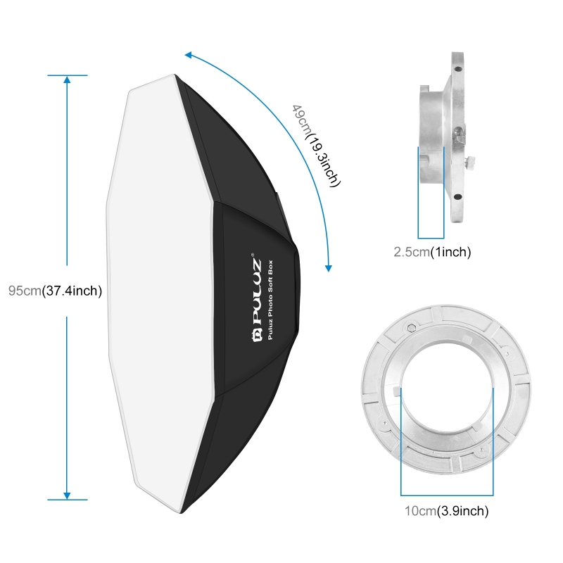 PULUZ 95cm Octagon Photography - Photography Lighting Flash ulasan dan harga