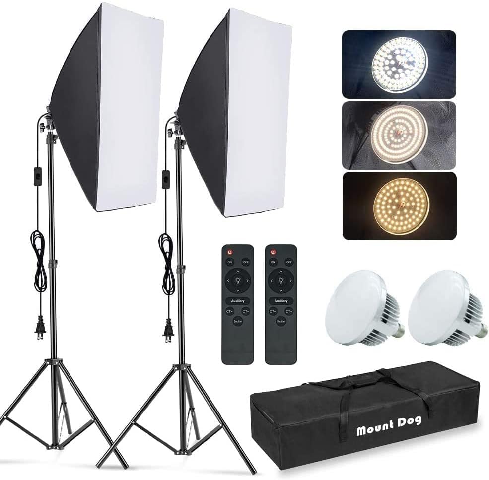 Photography Softbox Lighting K - Photography Led Lighting Kit ulasan dan harga