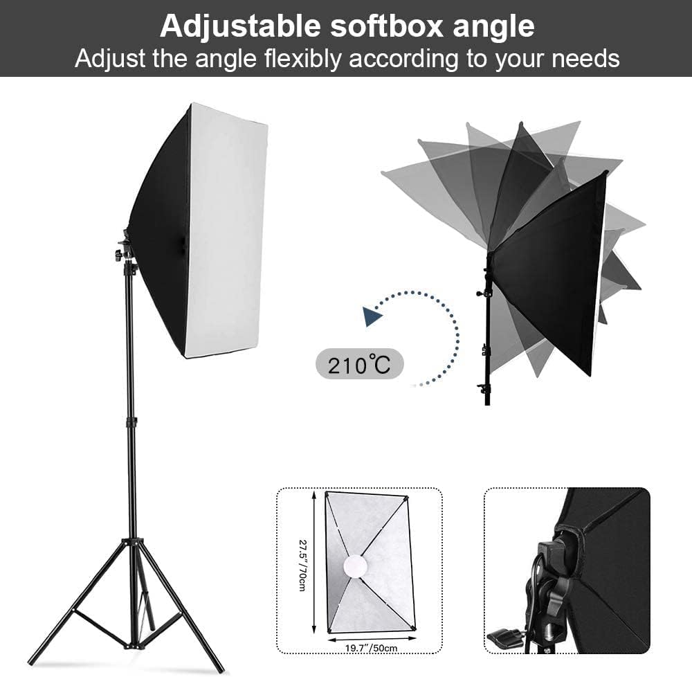 Photography Softbox Lighting K - Photography Led Lighting Kit ulasan dan harga