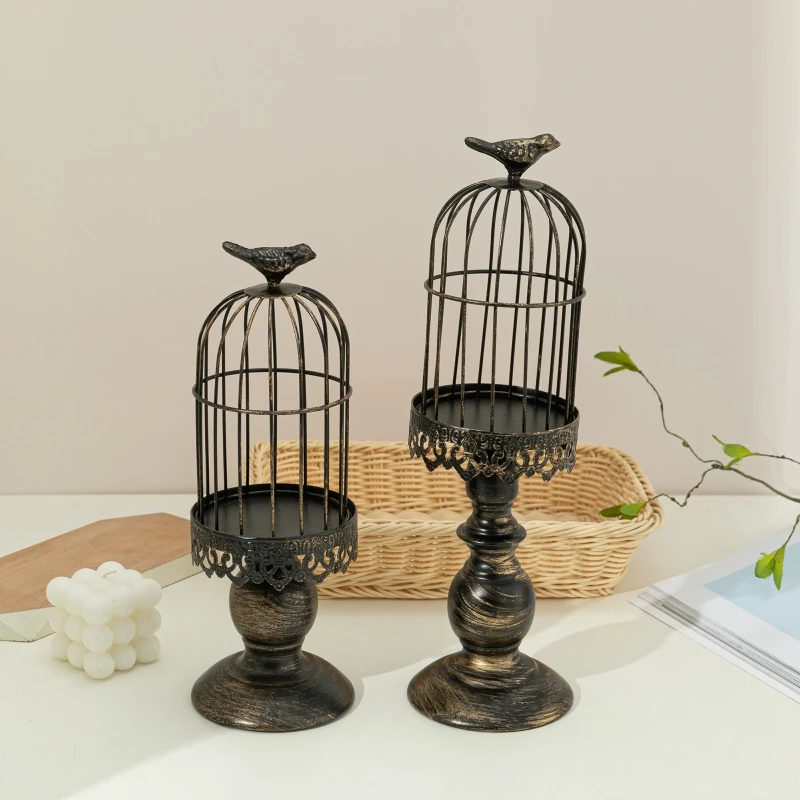 Vintage Birdcage Candle Holder - Photography Lighting Home ulasan dan harga