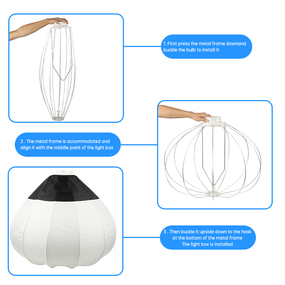 65cm Globe Lantern Softbox Bow - Globe Modifier Round ulasan dan harga