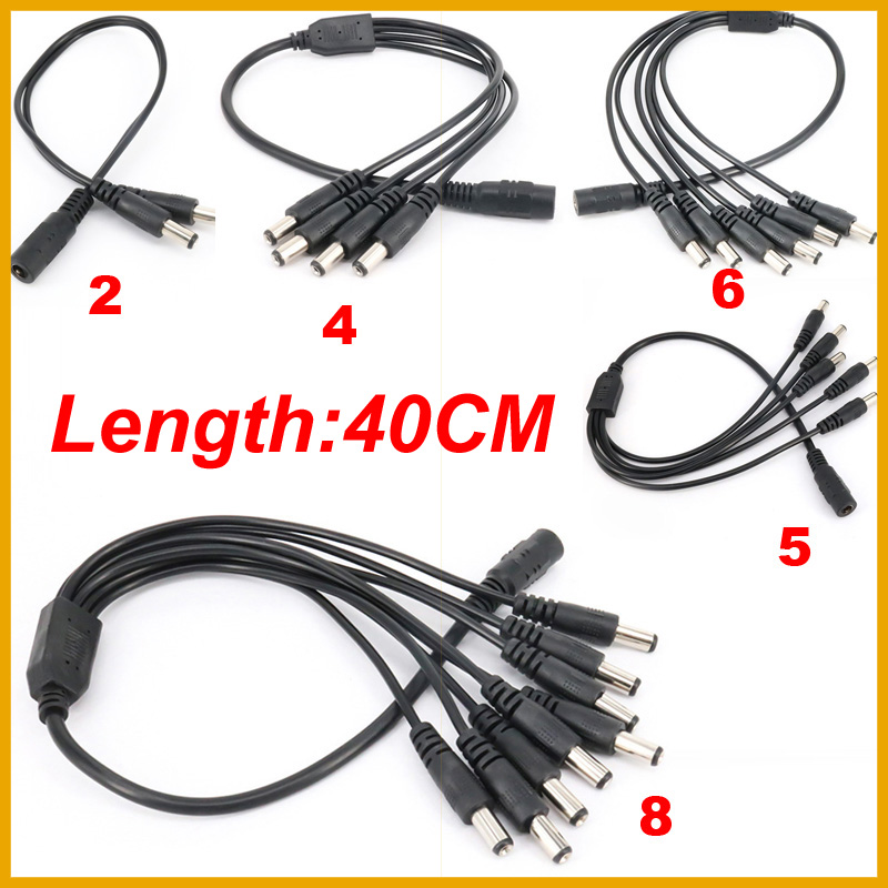 NEW 5.5* 2.1mm 1 to 2/3/4/5/6/ - Photography Led Lighting Kit ulasan dan harga