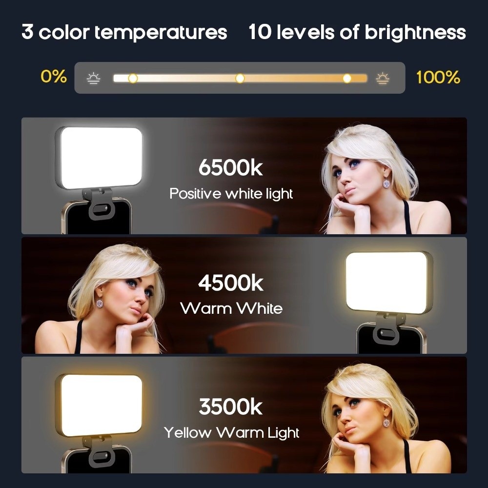 800/1000mAh LED Selfie Light 3 - Photography Lighting Flash ulasan dan harga