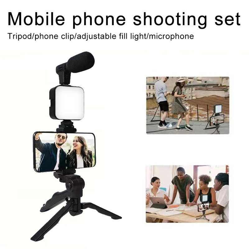 AY49 Smartphone Vlogging Kit W - Photography Led Lighting Kit ulasan dan harga