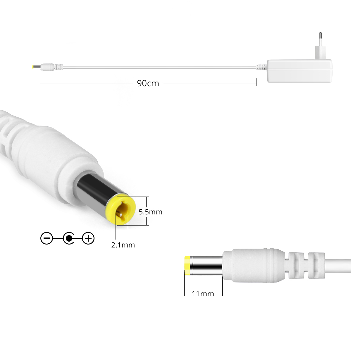 White Power Chager Adapter AC9 - Photography Led Lighting Kit ulasan dan harga